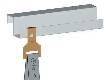 Attache pour plat 5 - 7 et sangle 28 x 6,5 - AGI Robur - 861277