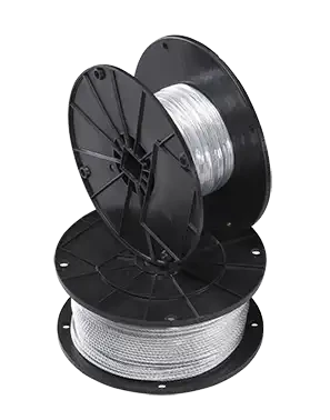 Câble de suspension acier galvanisé diamètre 2,4 mm, résistance 70 kg, 152m - AGI Robur - 861313