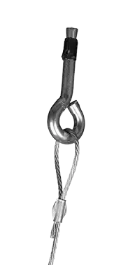 Câble pour fixation directe dans le béton. cheville à frapper de 6 mm. long 2 m  - AGI Robur - 861322