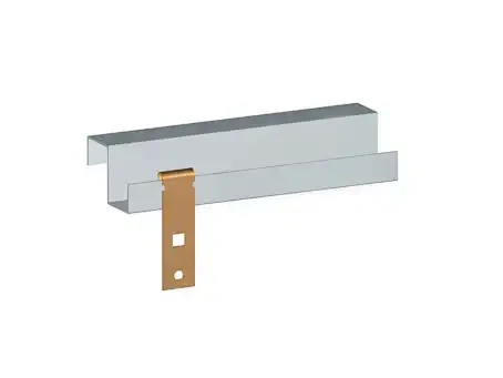 Attache sur plat vertical 4-10mm, perçage 6mm.  - AGI Robur - 861640