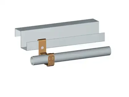 Attache pour plat 5,0 - 7,0 et tube 18 - 22mm - AGI Robur - 861644