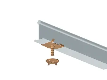 Attache pour profil 25 x 1,5, vis m6 long 25mm - AGI Robur - 861971