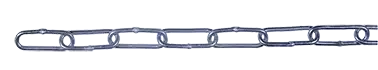 Chaîne acier zingué soudée, diamètre 2,5 mm, long. 25 m. - AGI Robur - 864015
