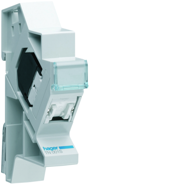 Connecteur rj45 cat. 5e pour grade 1 + support modulaire - Hager - TN001S