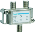Coupleur tv hertzien/satellite - Hager - TN231