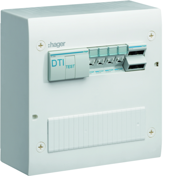 Coffret de communication gamma+ 4xrj45 grade 2tv - Hager - TN405