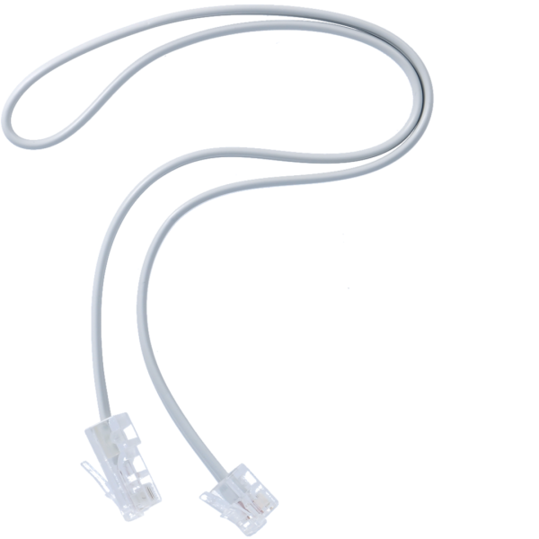 Cordon téléphone rj11/rj45 longueur 0.50m - Hager - TN822