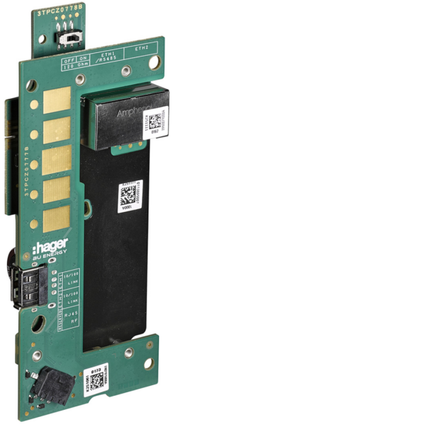 Carte interface witty plus et pro xvl122xx permet la liaison couvercle / borne - Hager - XVS116