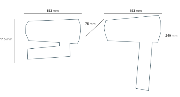 Sèche-cheveux pliable uno noir - JVD - 8222096