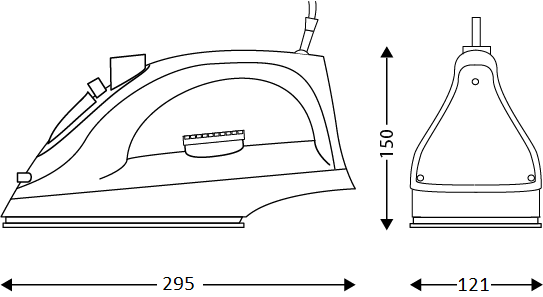 Fer à repasser vapeur vinci noir - JVD - 8661115
