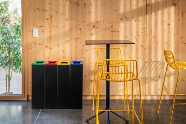 Couvercle marron pour collecteur métal de tri 60l - JVD - 8992298-LID-BRN