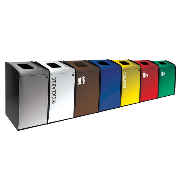 Borne de tri sélectif marron - JVD - 8992299-BRN