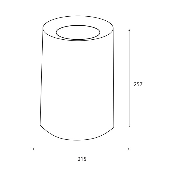 Poubelle nordic 8l blanc - JVD - 8992506