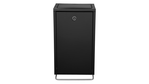 Poubelle hygiène féminine murale noir mat - JVD - 8992509