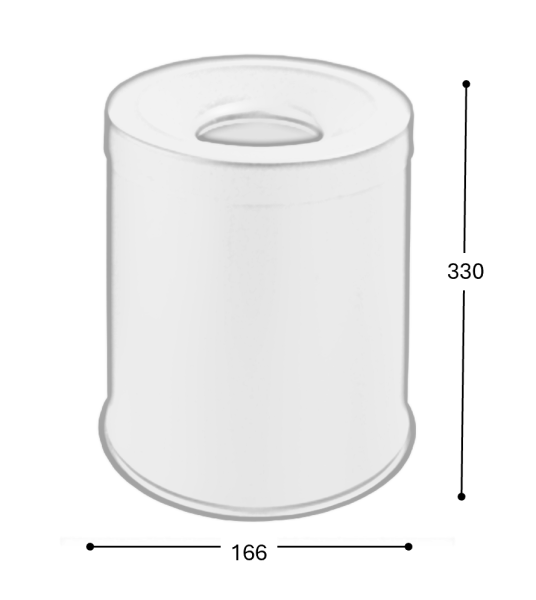 Poubelle antifeu 14l noir certifiée - JVD - 8992510