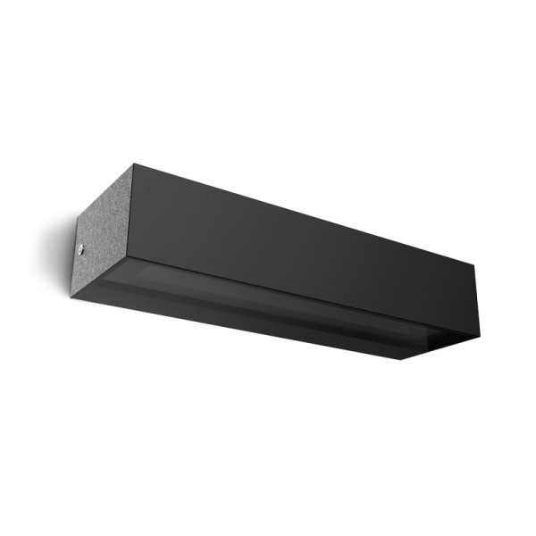 Richardia applique 12w 3000k ip54 noir - Miidex - 101007