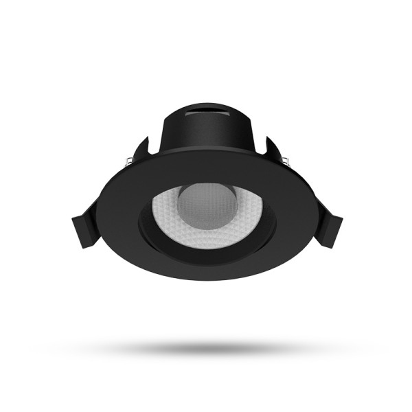 Carat ii cct spot plafond 9w 3k/4k/6.5k orient & inclin connect noir - Miidex - 101054