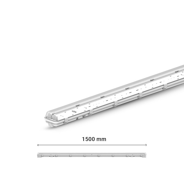Mekong ii etanche tube led t8 1500 x2 phase neutre meme cote (x6) - Miidex - 101068