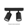 Jasmin applique int pour 2xgu10 ip20 noir - Miidex - 101072