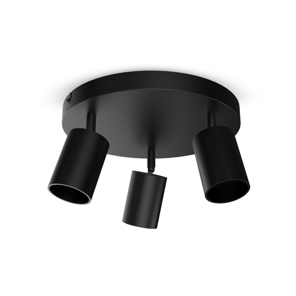 Jasmin applique int pour 3xgu10 ip20 noir - Miidex - 101074