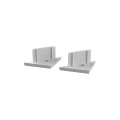 Terminaison profile angle 45° argente pack de 2 - Miidex - 101083