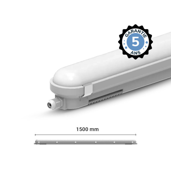 Rhone etanche led int 1500mm 58w 4000k ip65 ik10 5a (x6) - Miidex - 101084