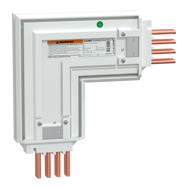 I-line track-coude 400a avec neutre externe-3ph+n+pe-ip42-400a-ral9003 - Schneider Electric - ITSC400ES42EOE