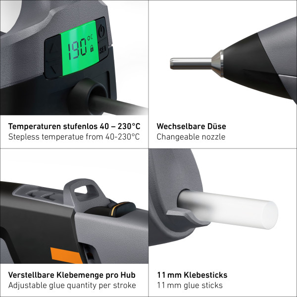 Pistolet À colle gluematic 7011 - Steinel - 086947