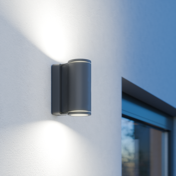 Applique l 940 sans détecteur bluetooth anthracite  et 2 led gu-10 - Steinel - 087746