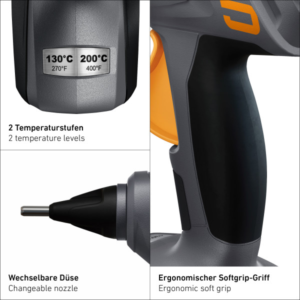 Pistolet à colle gluematic 5011 2,0 ah batterie incluse - Steinel - 088378