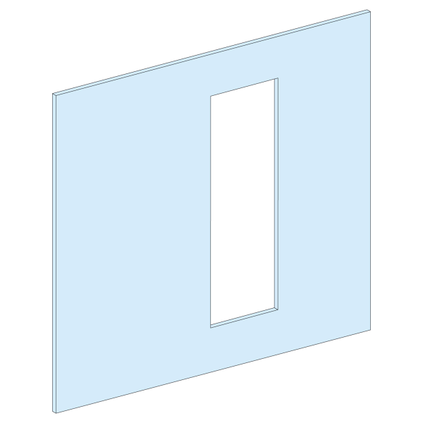 Prismaset p-plastron inv.monoblc ins630-10m-fix-horiz-l650-peint. ral spé. stru - Schneider Electric - LVS03661AX