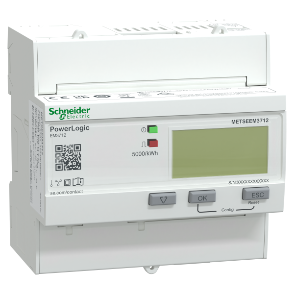 Powerlogic - compteur énergie classe 0,5s - tri - ti - Schneider Electric - METSEEM3712