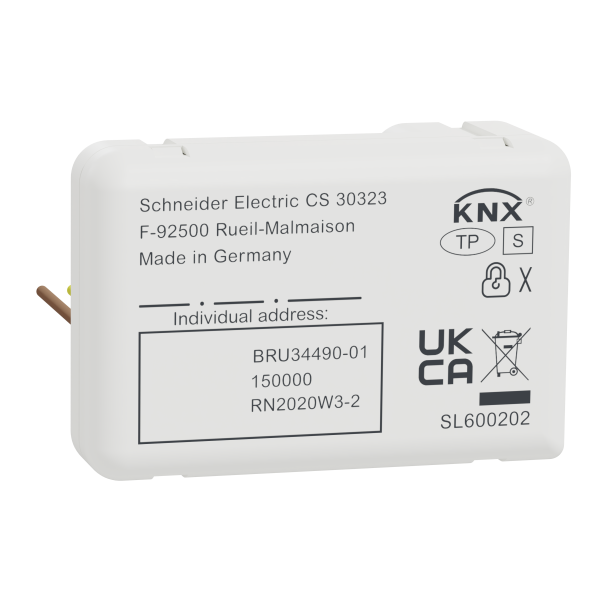 Spacelogic knx interface bouton poussoir basic, 2 canaux, secure - Schneider Electric - MTN6002-0002S