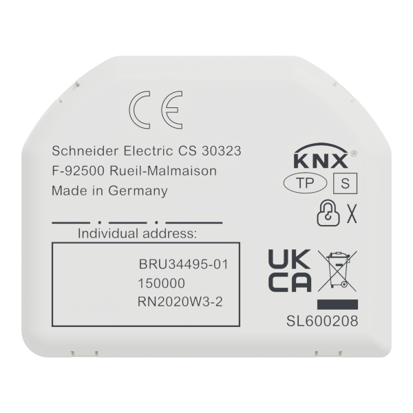 Spacelogic knx interface bouton poussoir basic, 8 canaux, secure - Schneider Electric - MTN6002-0008S