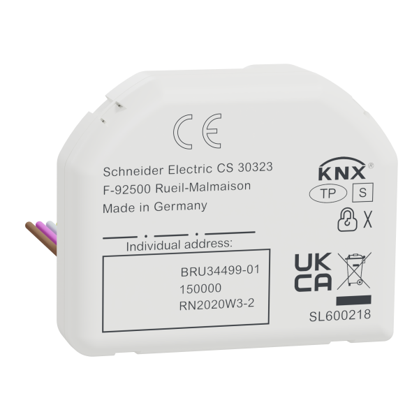 Spacelogic knx interface bouton poussoir pro, 8 canaux, secure - Schneider Electric - MTN6002-0108S