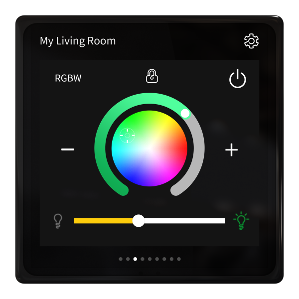 Spacelogic knx - ecran tactile 4 pouces - contrôle et affichage - secure - Schneider Electric - MTN6215-0410S