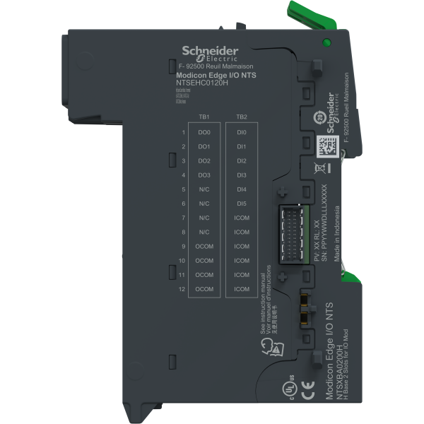 Edge i/o nts module+base entrée compt rap. 1voie,24vdc,250khz,2eaux,4saux-durcie - Schneider Electric - NTSEHC0120HK