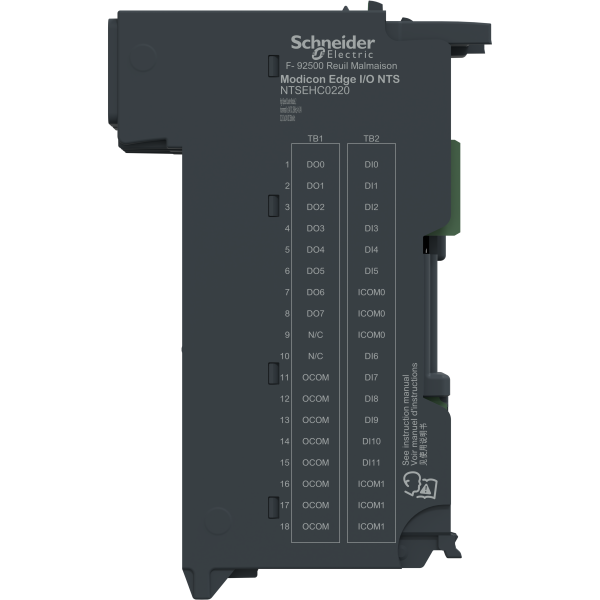Edge i/o nts module seul entrée compt rap. 2 voies,24vdc, 250khz, 4e aux, 8s aux - Schneider Electric - NTSEHC0220