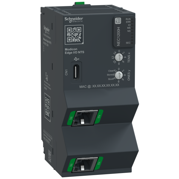 Edge i/o nts tête de station seule, ethernetip/modbustcp 100mbps,2rj45 - durcie - Schneider Electric - NTSNEC1200H