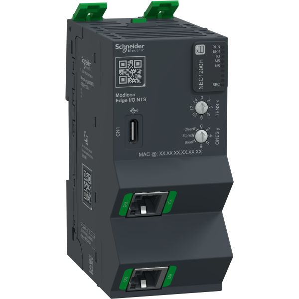 Edge i/o nts tête de station+base+term, ethernetip/mbtcp 100mbps,2rj45- durcie - Schneider Electric - NTSNEC1200HK
