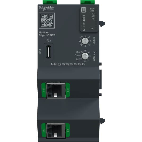 Edge i/o nts tête de station+base+term, ethernetip/mbtcp 100mbps,2rj45- durcie - Schneider Electric - NTSNEC1200HK