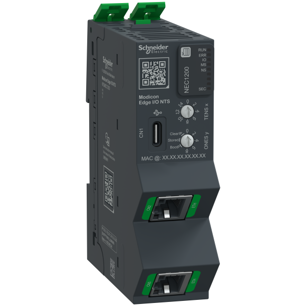 Edge i/o nts tête de station+base+term, ethernetip/modbustcp 100mbps,2rj45 - Schneider Electric - NTSNEC1200K