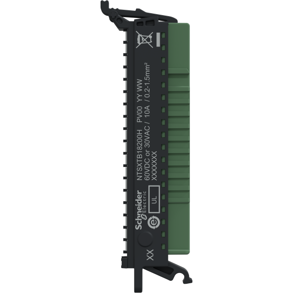 Edge i/o nts connecteur 18pts à ressort 3,81mm sans capot - durcie - Schneider Electric - NTSXTB18200H