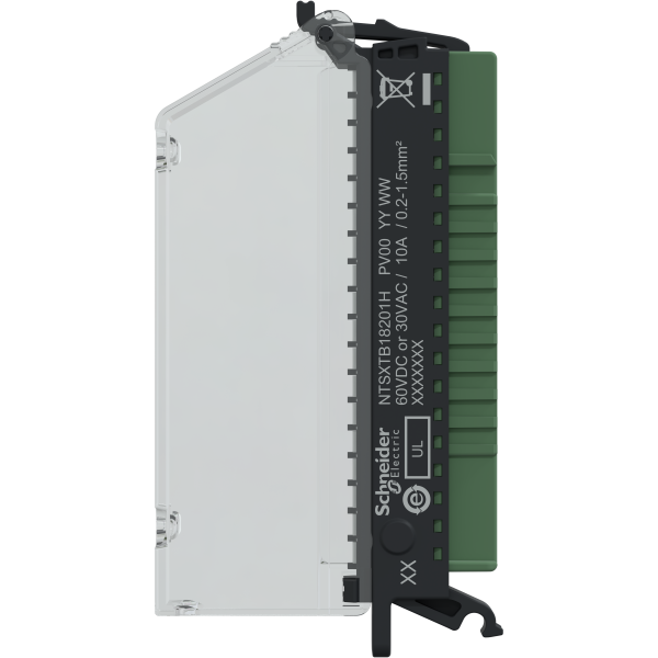 Edge i/o nts connecteur 18pts à ressort 3,81mm avec capot - durcie - Schneider Electric - NTSXTB18201H