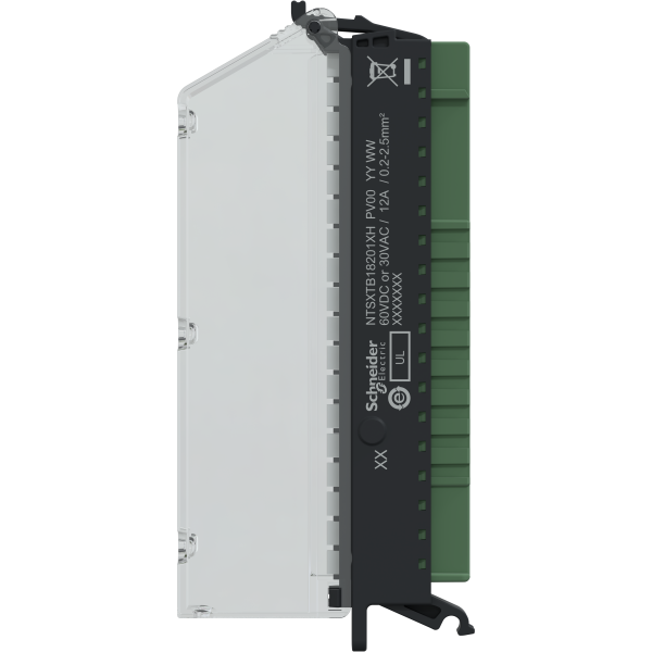 Edge i/o nts connecteur 18pts à ressort 5mm dc avec capot - durcie - Schneider Electric - NTSXTB18201XH
