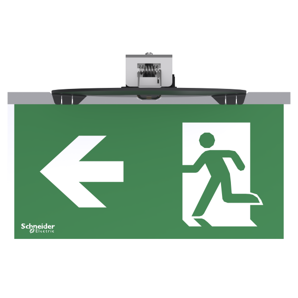 Exiway smartbeam - bloc évacuation encastré sati 45lm - 1h - ip42 - ik04 - noir - Schneider Electric - OVA59106B