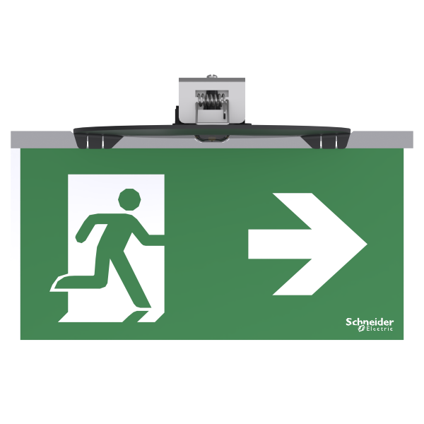 Exiway smartbeam - bloc évacuation encastré sati 45lm - 1h - ip42 - ik04 - noir - Schneider Electric - OVA59106B