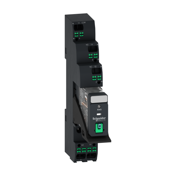 Harmony rxg - relais embroc+embase push in - test + del - 1of 10a - 24vdc - Schneider Electric - RXG12BDPVP