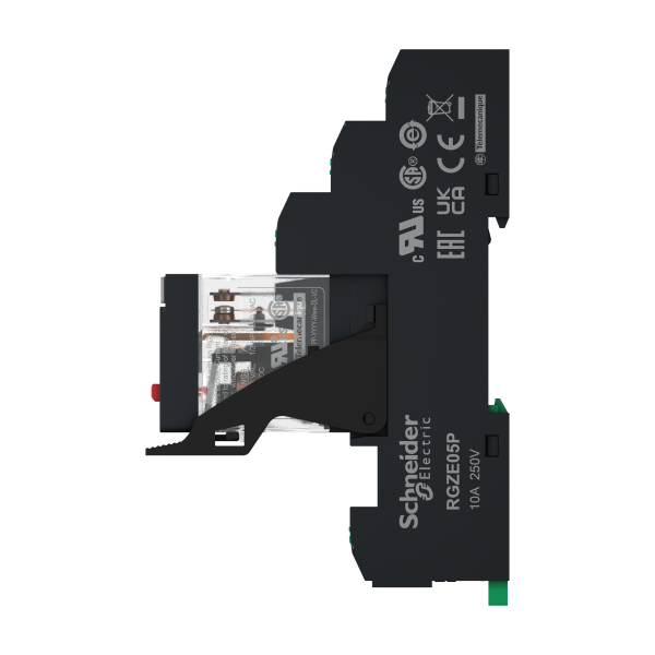 Harmony rxg - relais embroc+embase push in - test + del - 1of 10a - 230vac - Schneider Electric - RXG12P7PVP