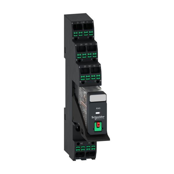 Harmony relay rxg - relais embrochable+embase push in - test - 2of 5a - 230vac - Schneider Electric - RXG21P7PVP